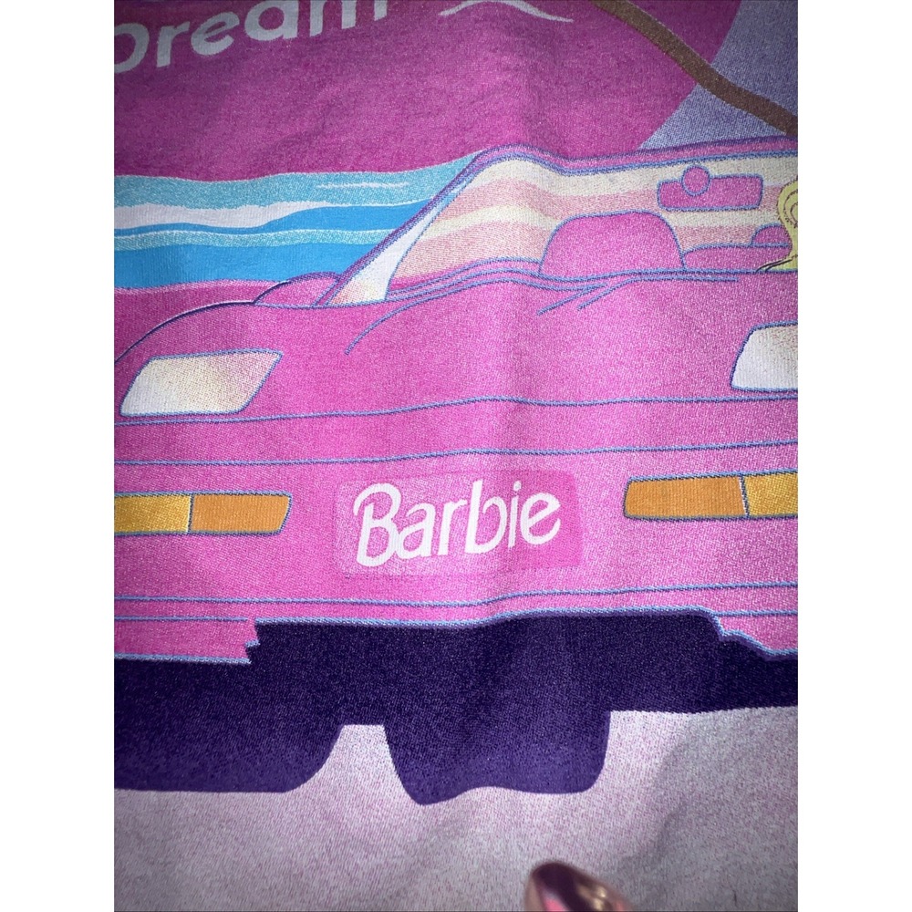 Barbie Malibu Tee Shirt Blush Tie Dye Short Sleeve XL Graphic Tee Vintage 393 - Picture 5 of 9
